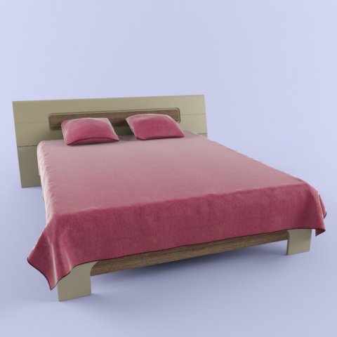bed tzmk 160 3D Модель .c4d .max .obj .3ds .fbx .stl .blend 