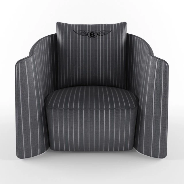 bentley butterfly armchair 3D Model .c4d .max .obj .3ds .fbx .stl .blend 