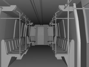 metro train Modelo 3D