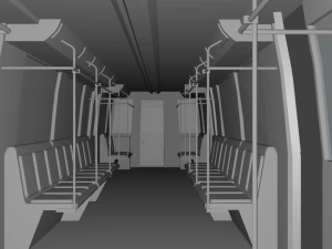 trem do metr&ocirc; Modelo 3D