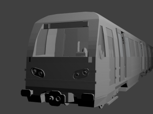 metro train Modelo 3D