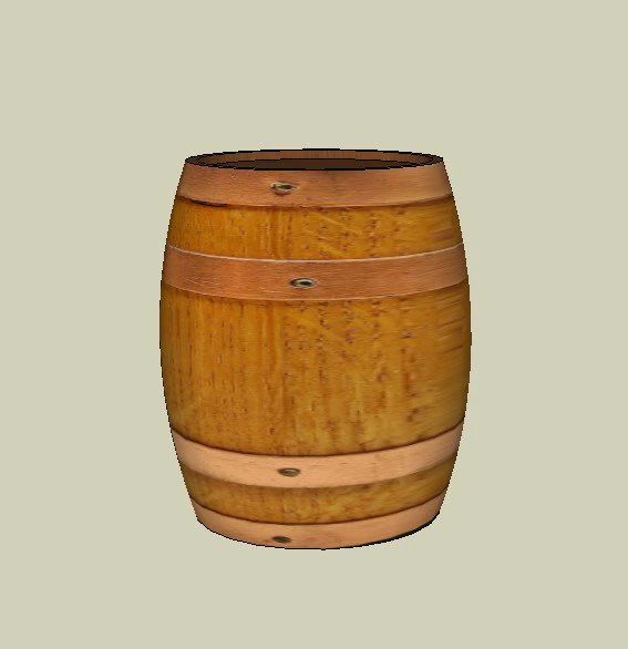 barrel 3D Model .c4d .max .obj .3ds .fbx .stl .blend