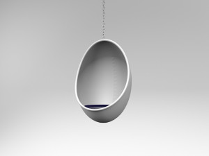 egg chair 3D 模型
