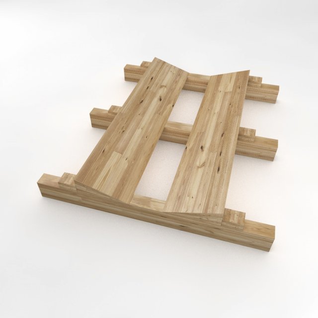 pallet with wedges 3D Model .c4d .max .obj .3ds .fbx .stl .blend 