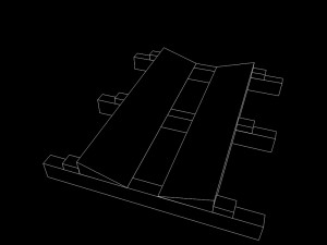 pallet with wedges 3D Model
