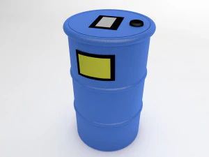 drum minyak Model 3D