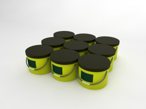 paint bucket Model 3D