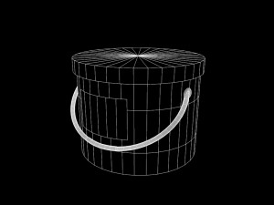 paint bucket Model 3D