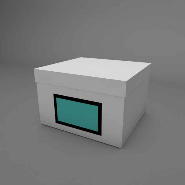 cardboard box 3D Model .c4d .max .obj .3ds .fbx .stl .blend 