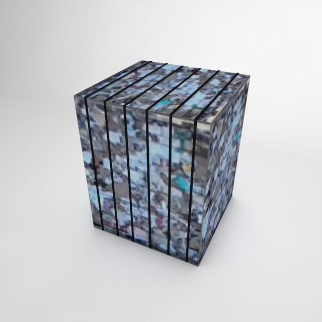 recycled paper bale Model 3D .c4d .max .obj .3ds .fbx .stl .blend 