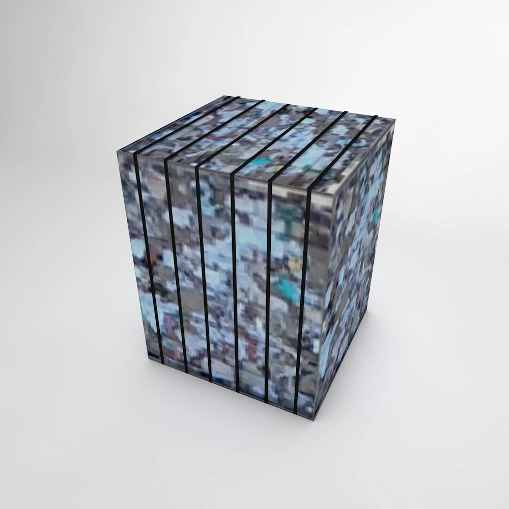 recycled paper bale 3D Model .c4d .max .obj .3ds .fbx .stl .blend