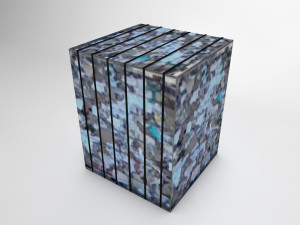 recycled paper bale Model 3D