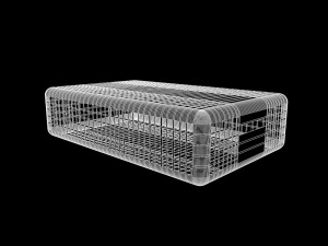 plastic cage for chickens 3D Model