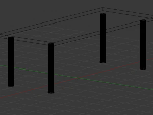 wooden table 3D Model