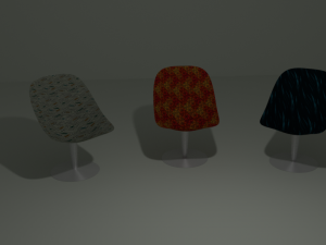set of modern chair 3D-Modell