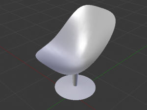 set of modern chair 3D 모델