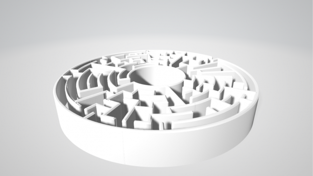 maze - 3 level Model 3D .c4d .max .obj .3ds .fbx .stl .blend 