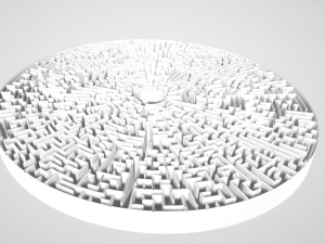 maze - 3 level Model 3D
