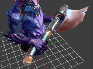 Ax weapon item kitchen household 3D Model