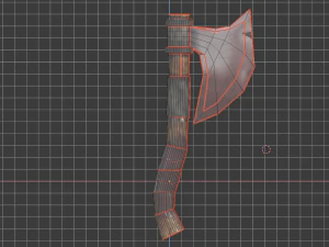 Ax weapon item kitchen household 3D Model