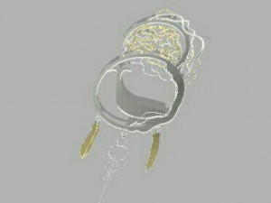 pendant in the style of the catcher 3D Model