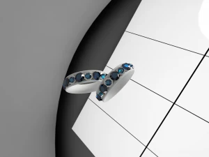 wedding rings qq 3D Model