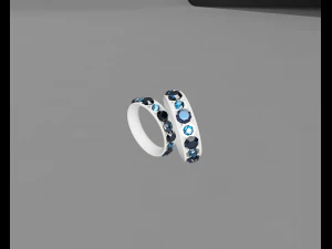 wedding rings qq 3D Model