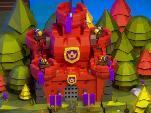 低ポリ 3D 城 3Dモデル