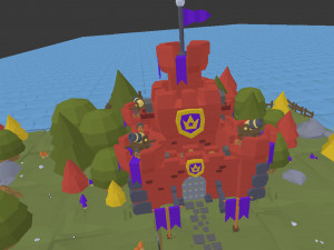 low poly 3d castle Modelo 3D