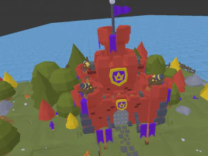 低ポリ 3D 城 3Dモデル