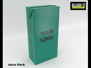 ジュースパック 3Dモデル