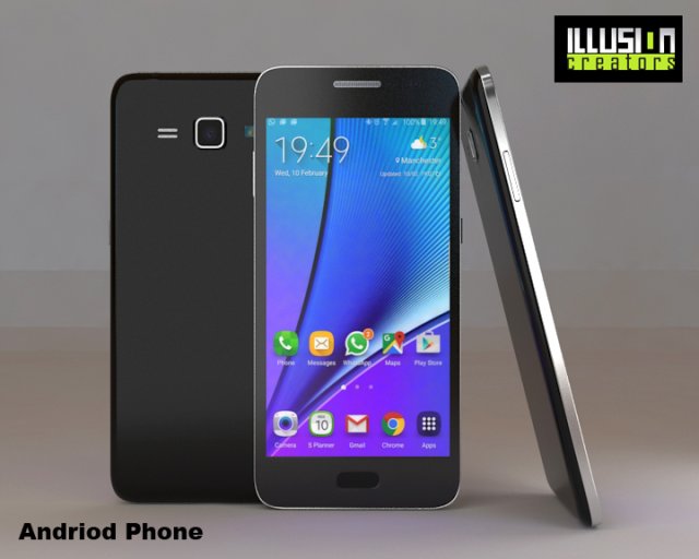 andriod phone 3D मॉडल .c4d .max .obj .3ds .fbx .stl .blend 