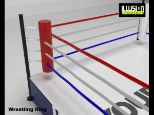 wrestling ring 3D Model