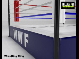 wrestling ring 3D Model
