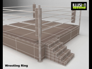 wrestling ring 3D Model