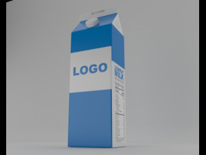 milk pack 3D Model