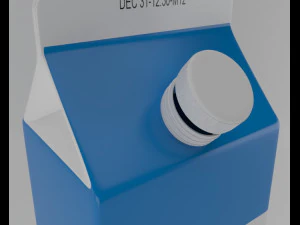 confezione di latte Modello 3D
