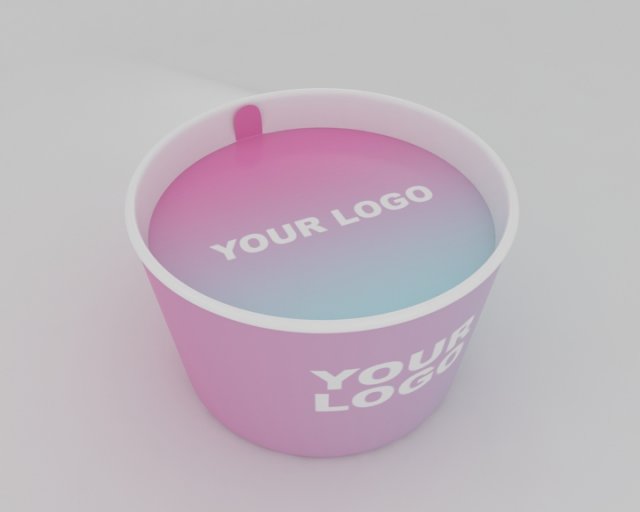 ice cream cup Modelo 3D .c4d .max .obj .3ds .fbx .stl .blend 