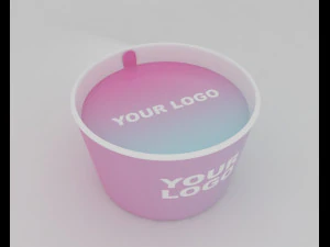 アイスクリームカップ 3Dモデル