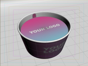 ice cream cup Modelo 3D