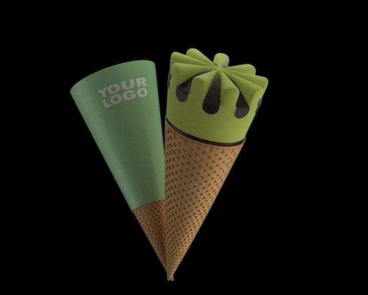 ice cream cup 3D Model .c4d .max .obj .3ds .fbx .stl .blend