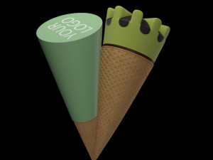 ice cream cup 3D 模型