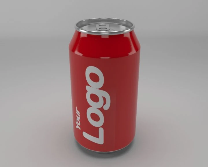 холодный напиток может 3D Модель .c4d .max .obj .3ds .fbx .stl .blend 