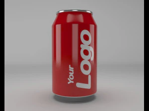 холодный напиток может 3D Модель