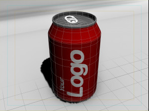 cold drink can Model 3D