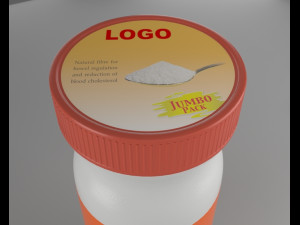 bottle ispaghol Modello 3D