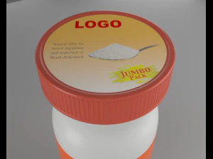 bottle ispaghol 3D Model