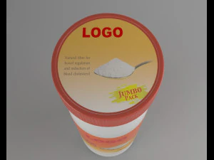 bottle ispaghol 3D Model