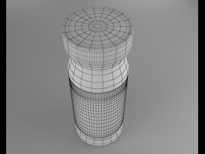 bottle ispaghol Modello 3D