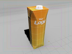 велика упаковка соку 3D Модель